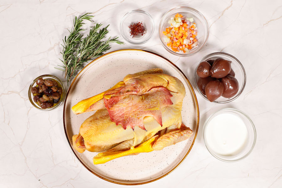 ricetta gallo con zafferano