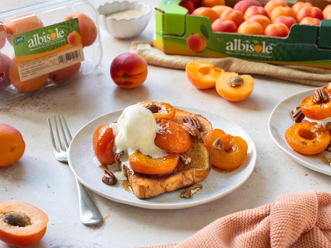 french toast albicocche noci pecan gelato