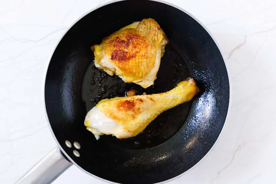 fusi di pollo in padella