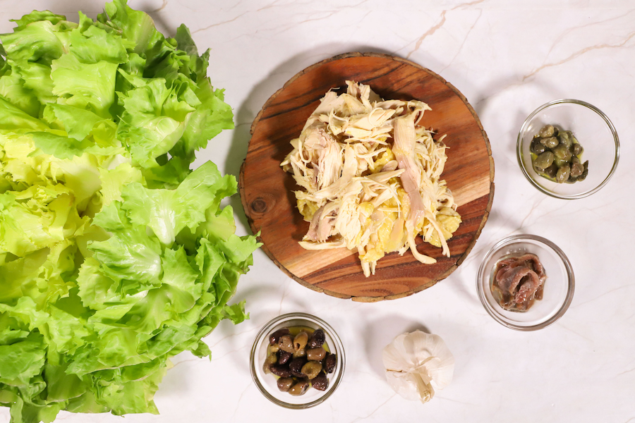 insalata di scarola e cappone