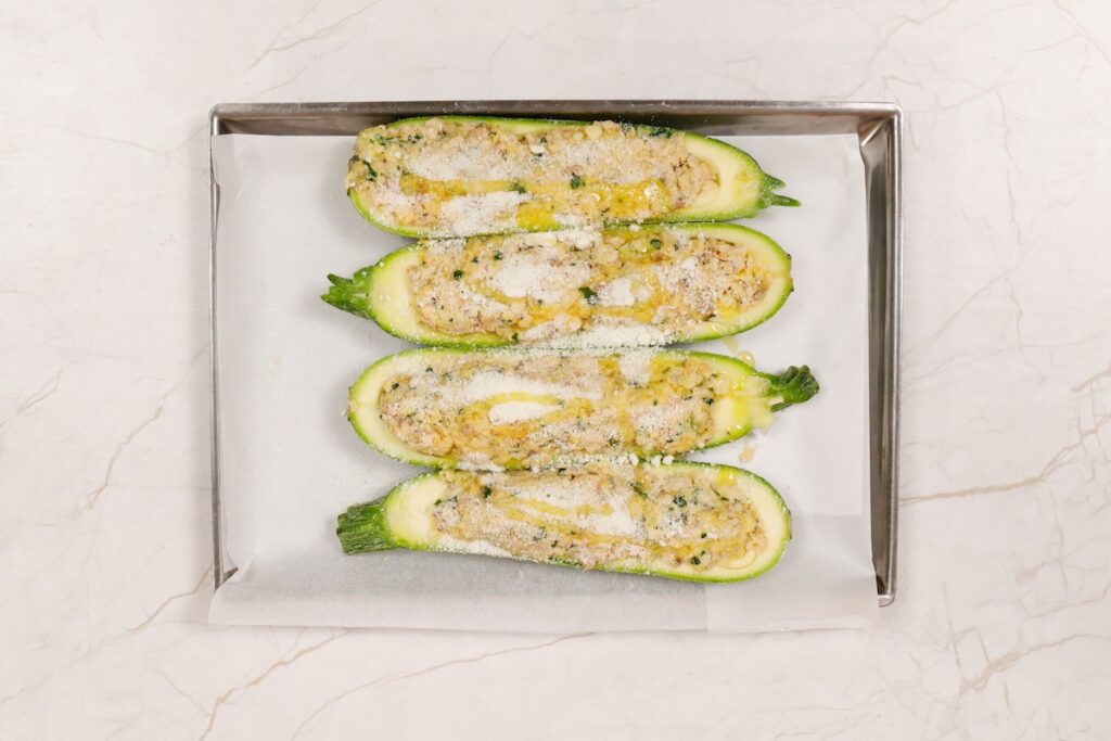zucchine ripiene di faraona ricetta